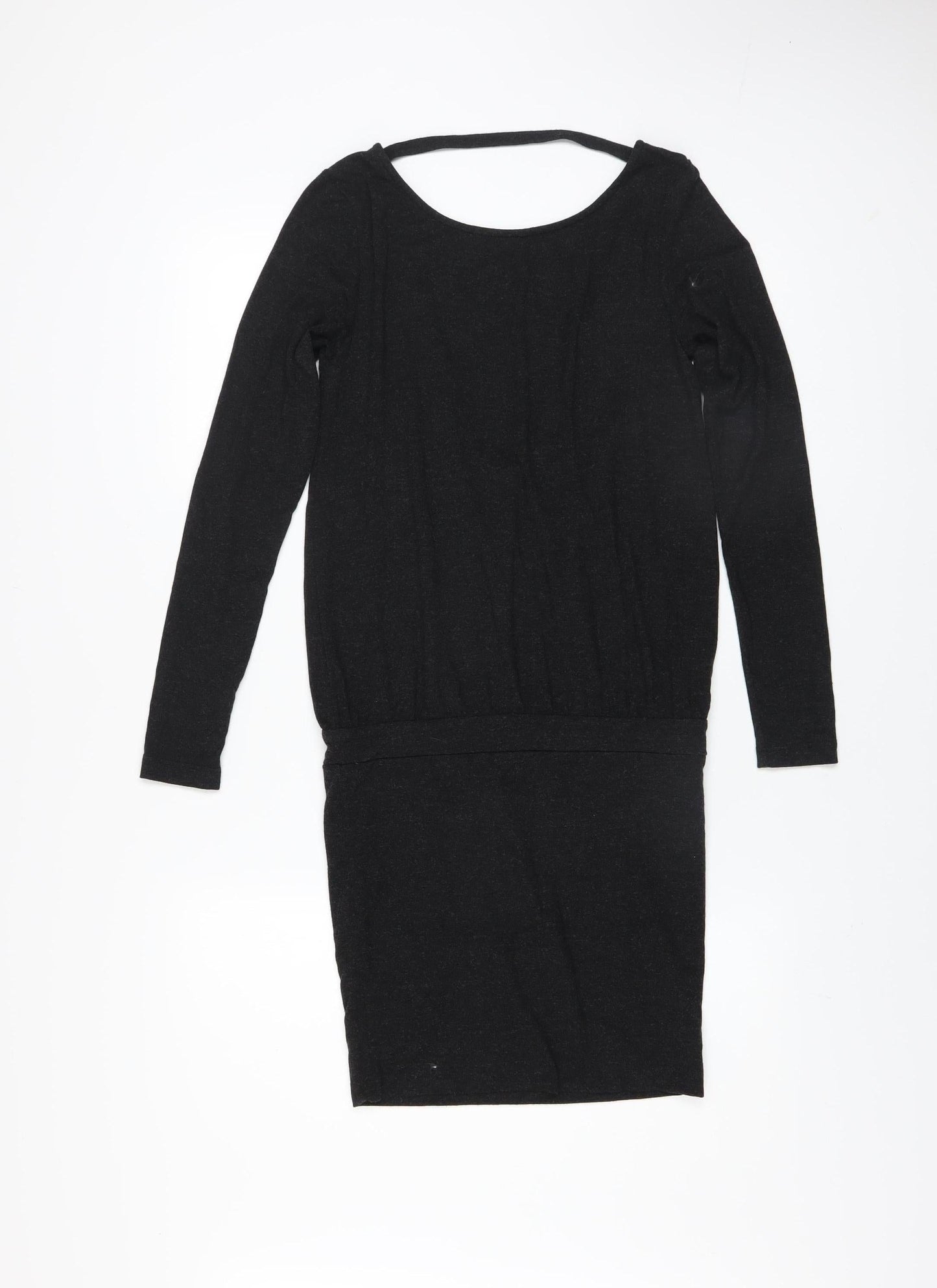 Moss Copenhagen Womens Black XS Bodycon Wool Blend Long Sleeve Dress
