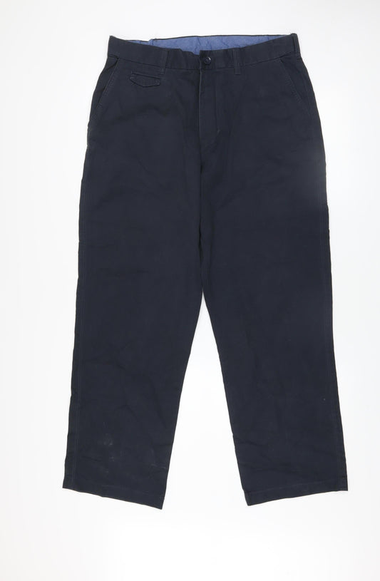 St. Bernard for Dunnes Stores Men's Blue Chino Trousers 34W 29L
