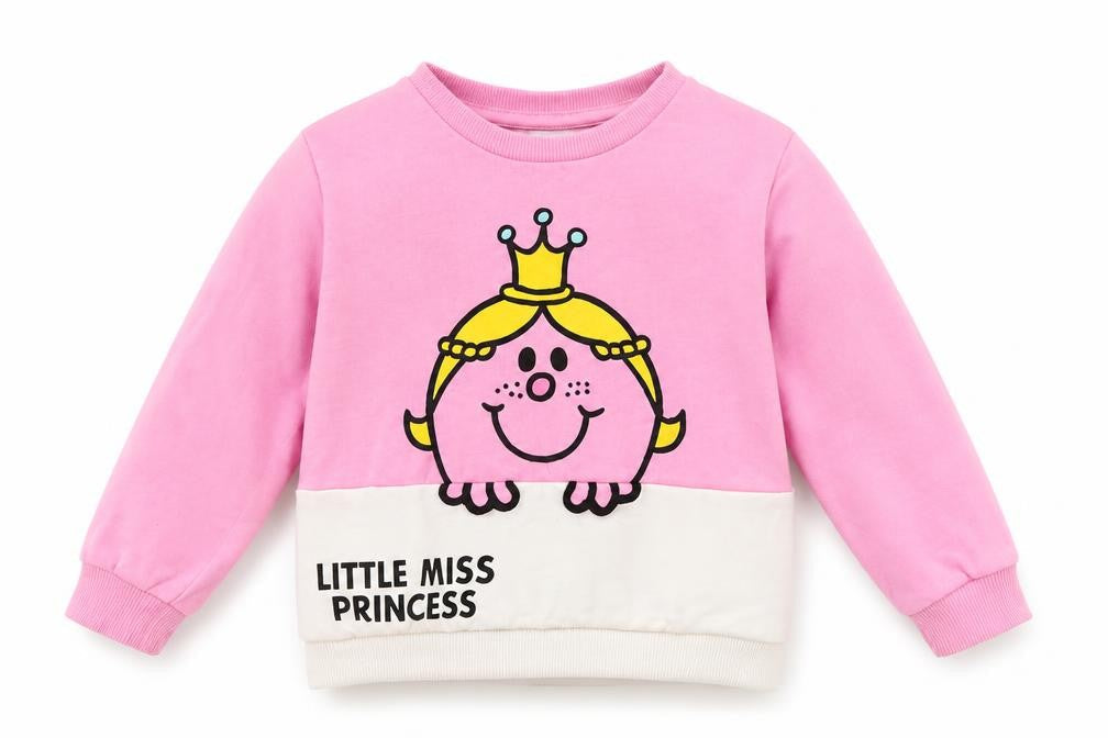Dunnes Stores Girls Pink Little Miss Princess Pullover Jumper 18-24 Months