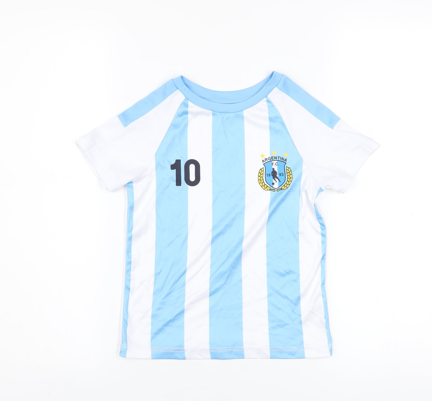 Dunnes Stores Boys Blue Argentina Football Jersey T-Shirt 5-6 Years