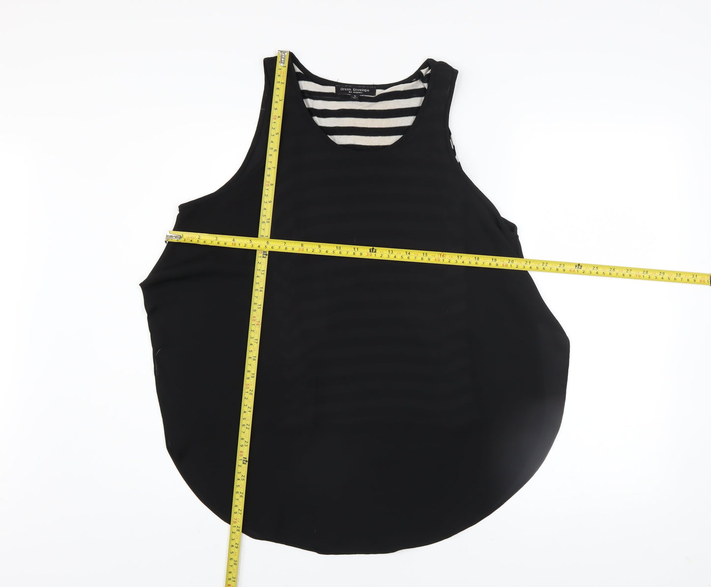 Green Envelope Los Angeles Black Sleeveless Tank Top Women's M
