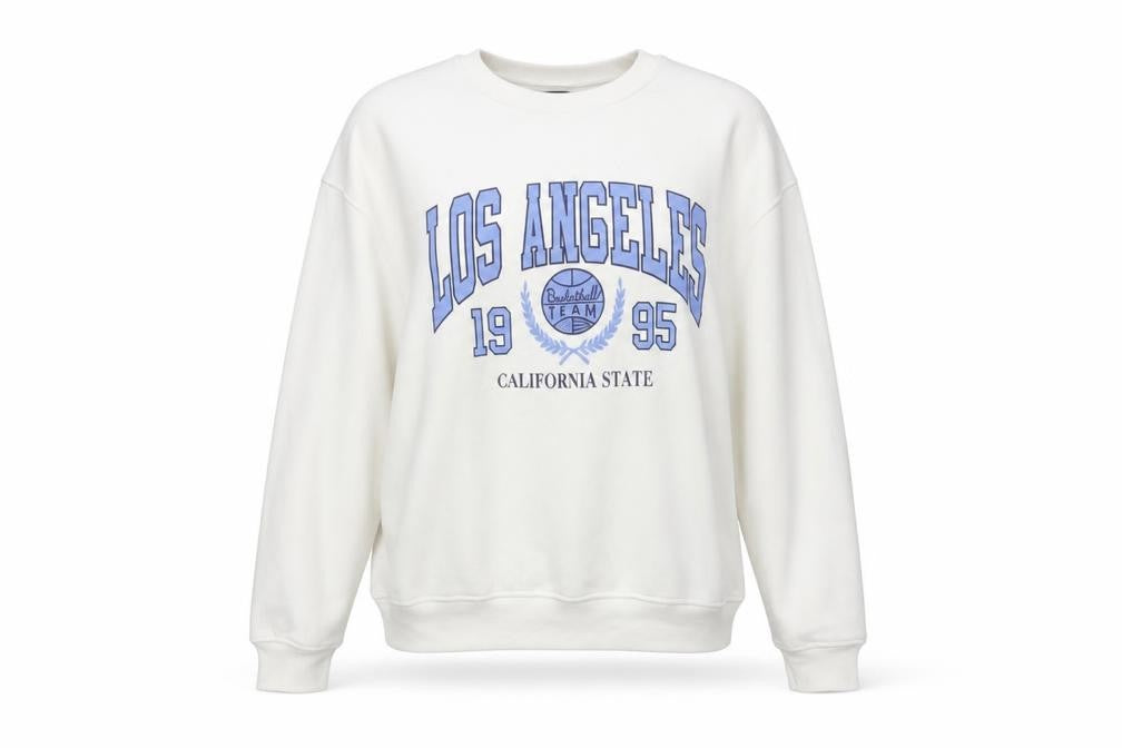 Dunnes Women’s Ivory Los Angeles 1995 Pullover Sweatshirt Small
