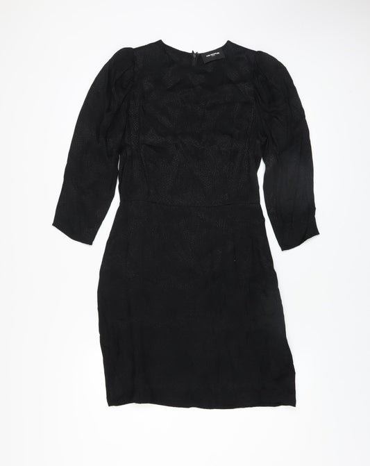 The Kooples Women's Black Viscose Sheath Dress UK 10