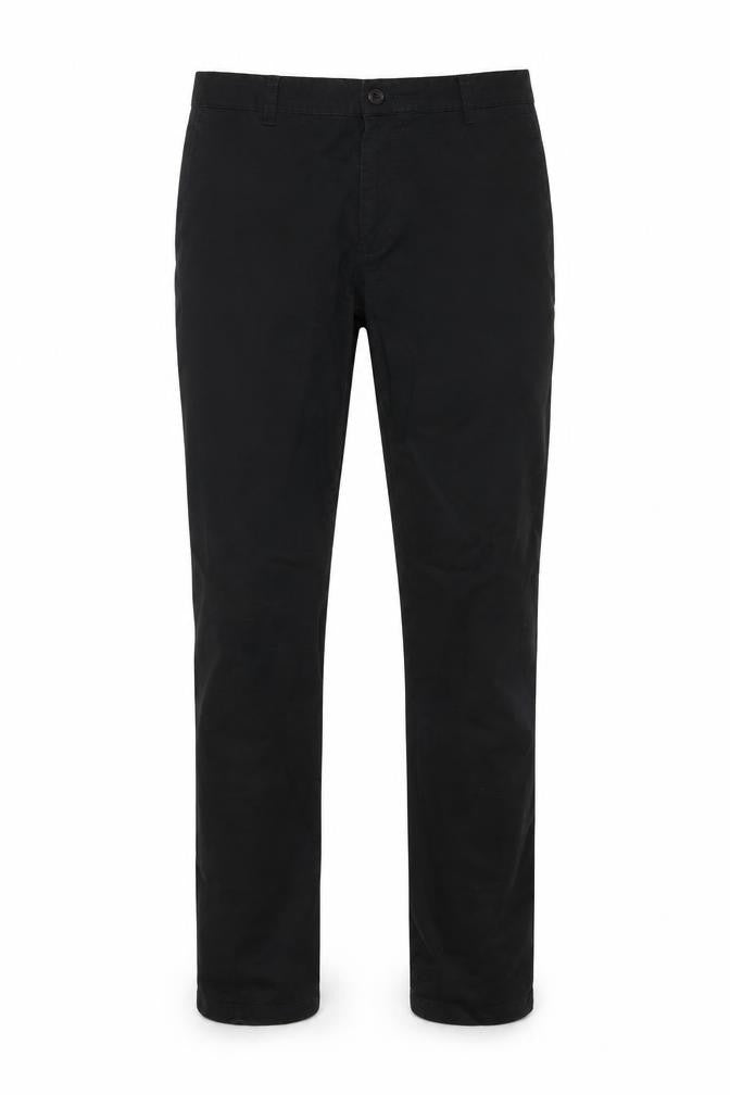 Tom Becker Men's Black Cotton Chino Trousers Size 36 Regular