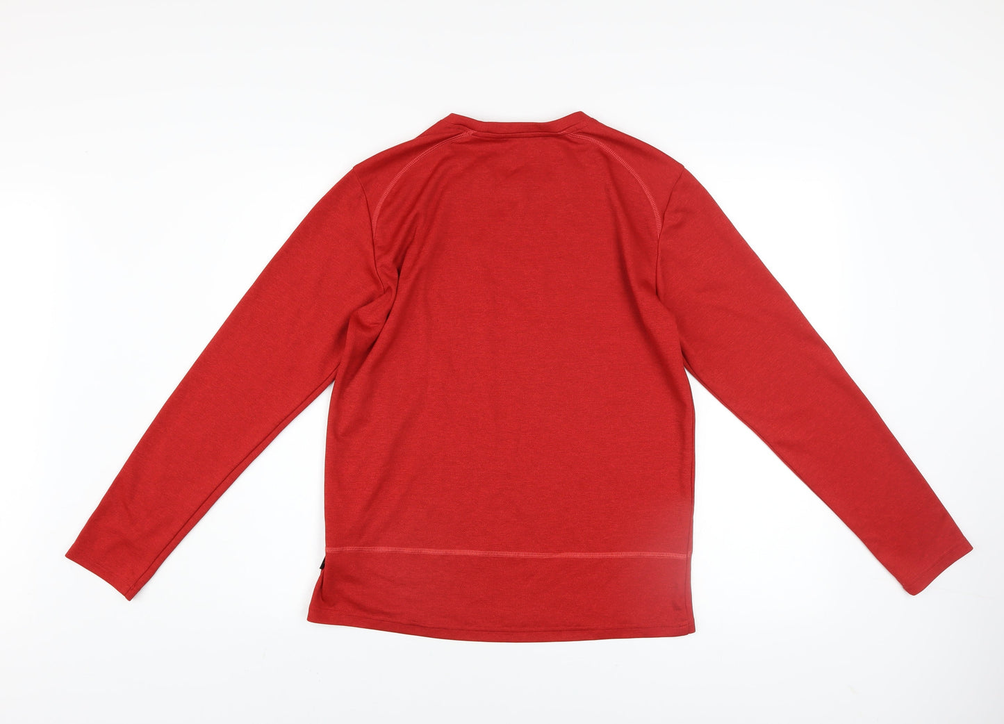 Jack Wolfskin Men's Red Crew Neck Long Sleeve Sweatshirt M Polyester