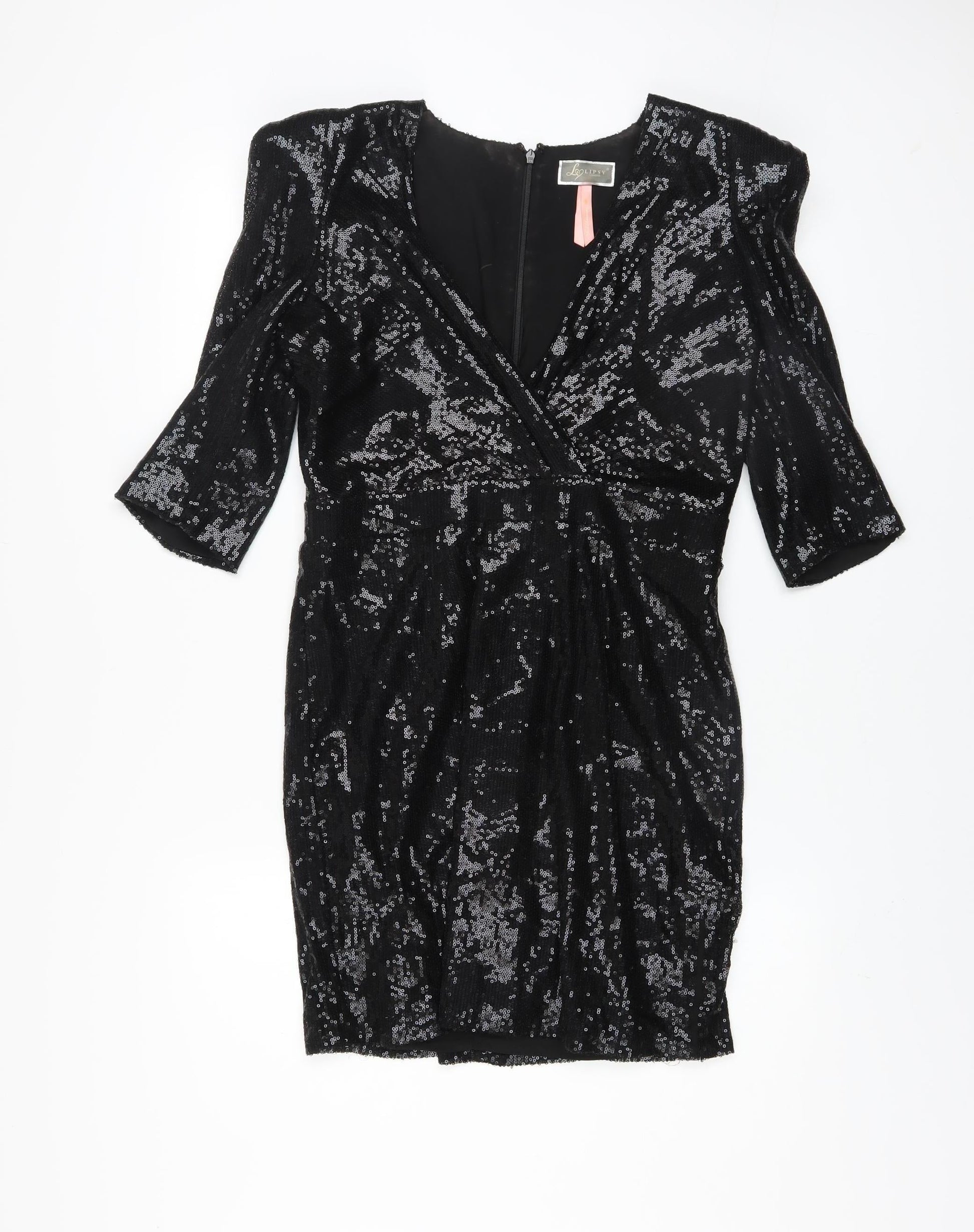 lipsy glitter wrap dress LIPSY Sequin Wrap Dress for Women