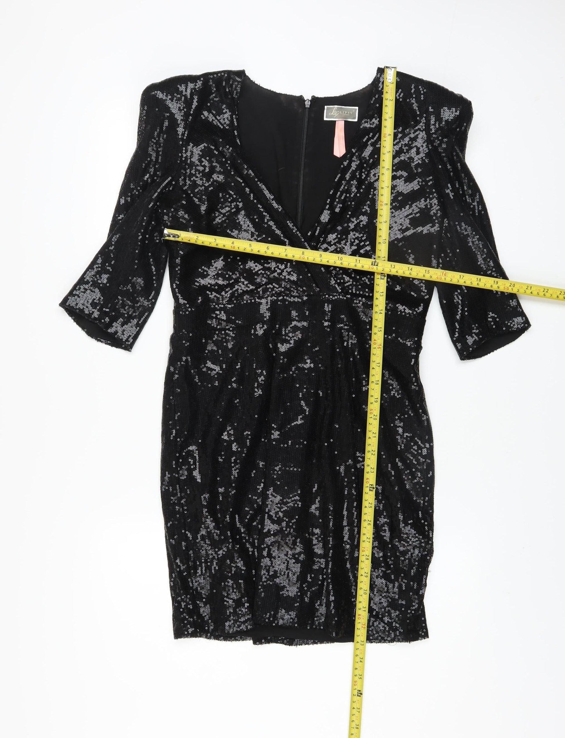 lipsy black sequin dress Buy Lipsy Black Sequin Star Velvet Long Sleeve Mini Dress from Next USA
