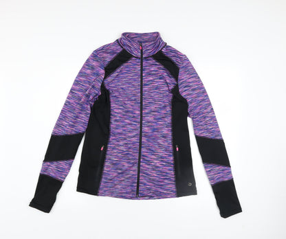 Additional front view of St. Bernard for Dunnes Women’s Multicoloured, size UK 10 Slim, Fit Active Track Jacket