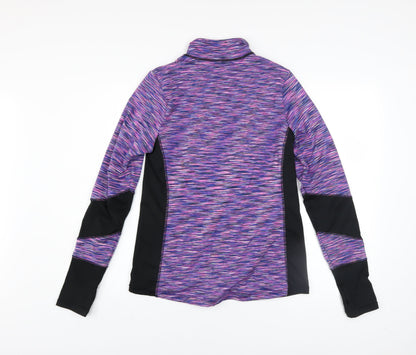 Close-up detail of St. Bernard for Dunnes Women’s Multicoloured, size UK 10 Slim, Fit Active Track Jacket