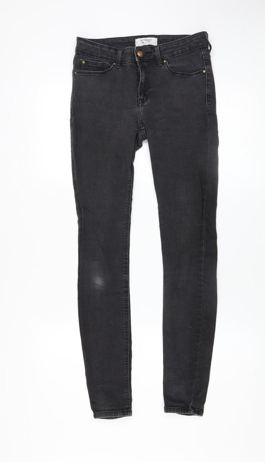 Mango Women’s Black Skinny Stretch Denim Jeans Size 8
