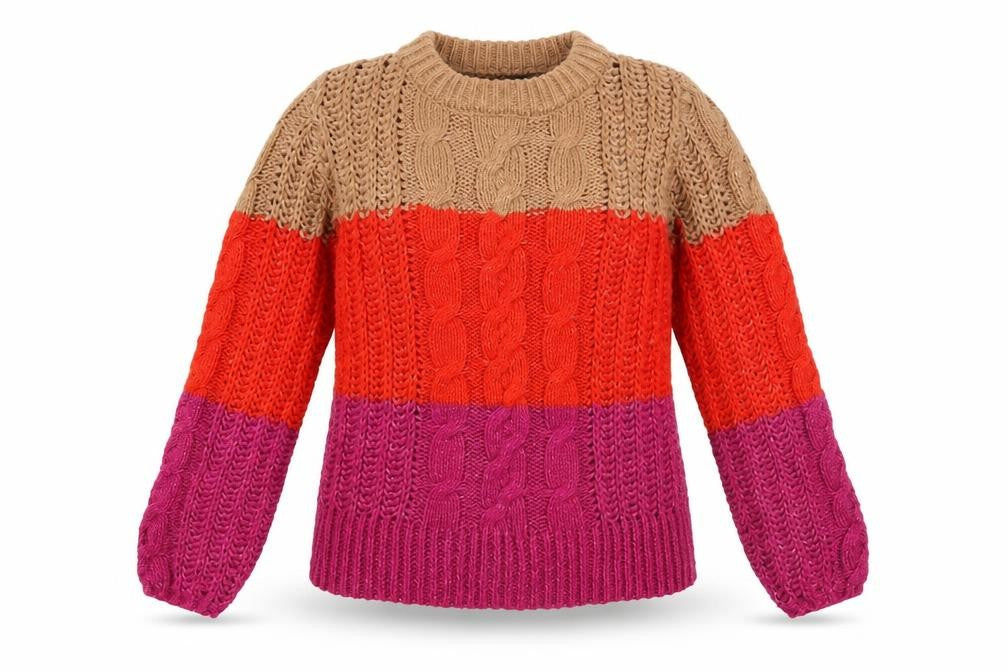 Vero Moda Women’s Multicoloured Chunky-Knit Pullover Jumper XS
