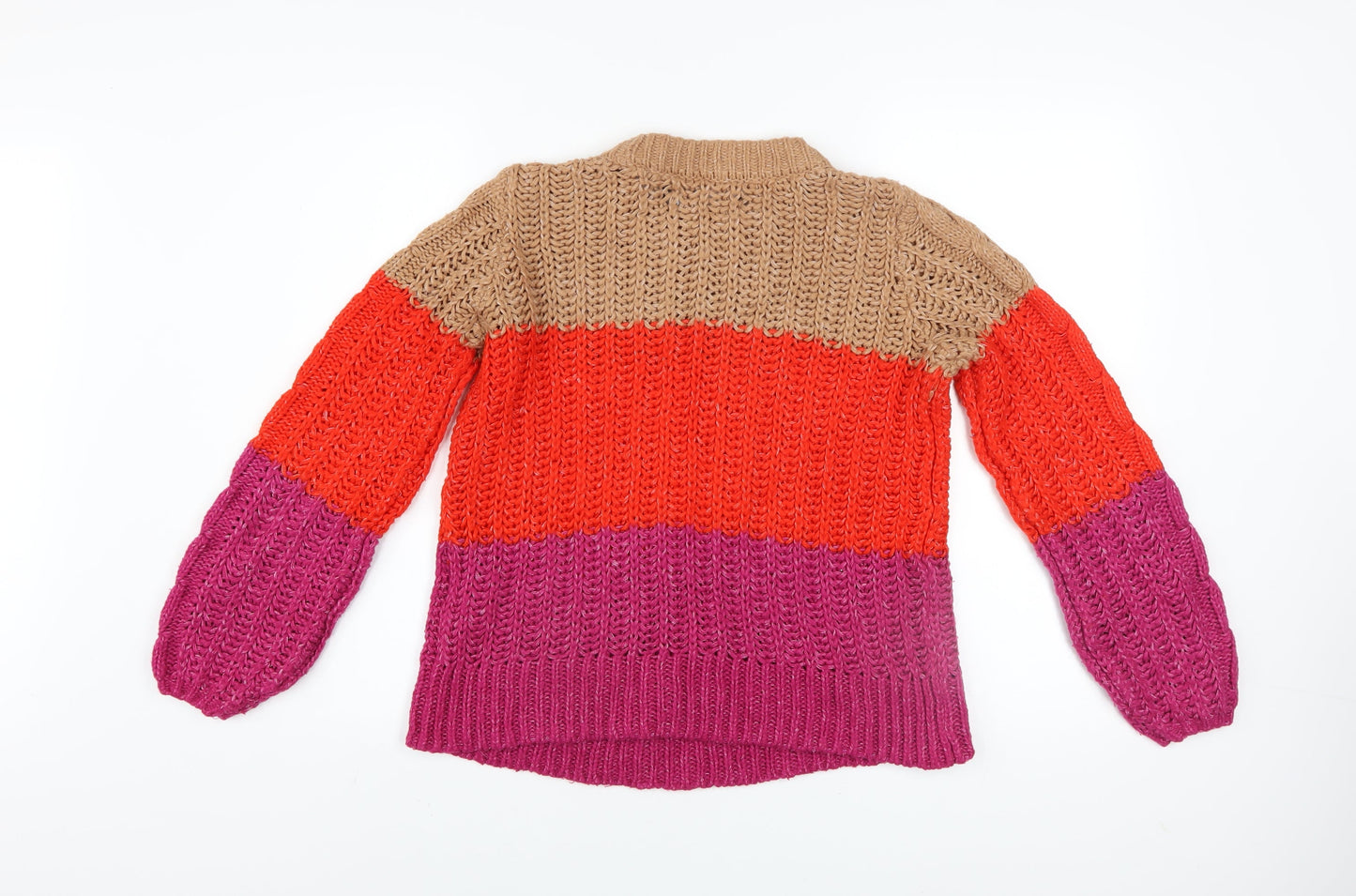 Vero Moda Women’s Multicoloured Chunky-Knit Pullover Jumper XS