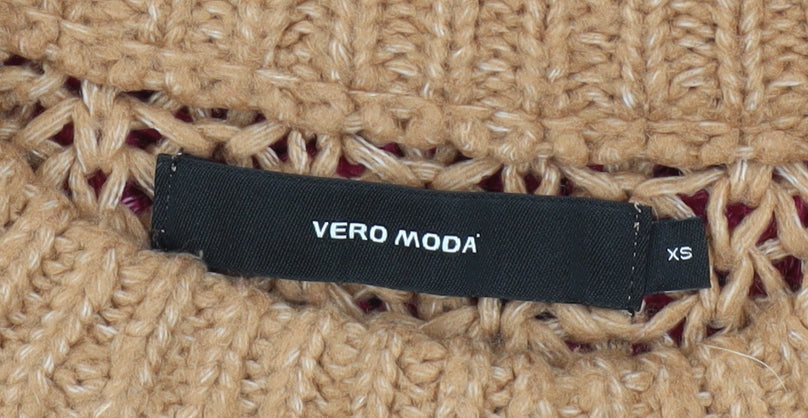 Vero Moda Women’s Multicoloured Chunky-Knit Pullover Jumper XS