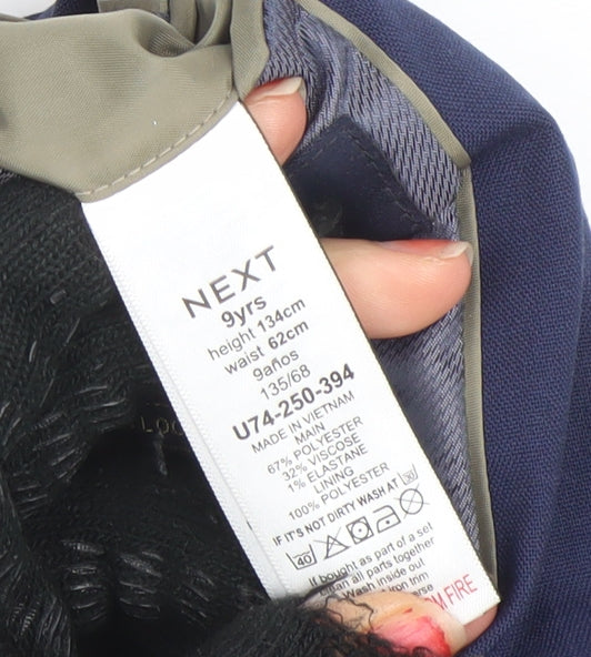 Next Boys Blue Formal Suit Jacket 9 Years Regular Fit Notch Lapel