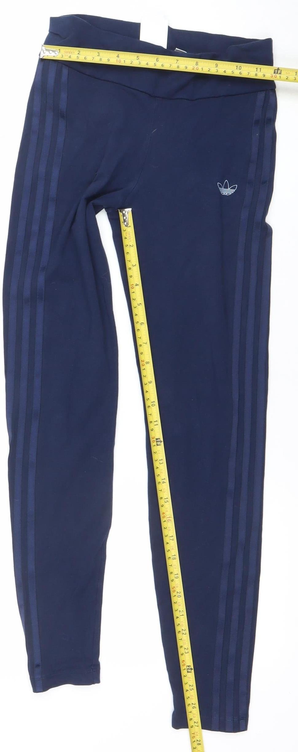 Adidas Girls Blue 14-15 Years Slim Fit Track Pants with Side Stripes