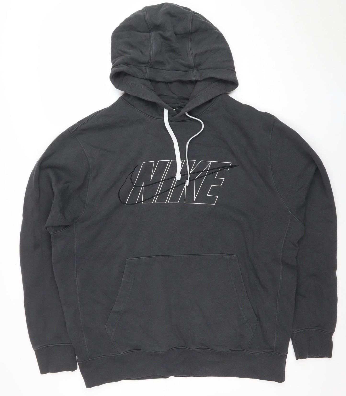 Nike Womens Black Large Pullover Hoodie with Logo