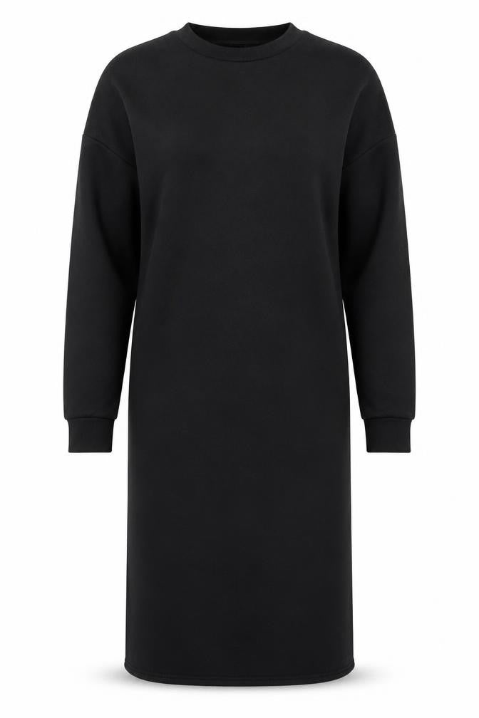 Boohoo Women Black Size 8 Long Sleeve Bodycon Midi Dress