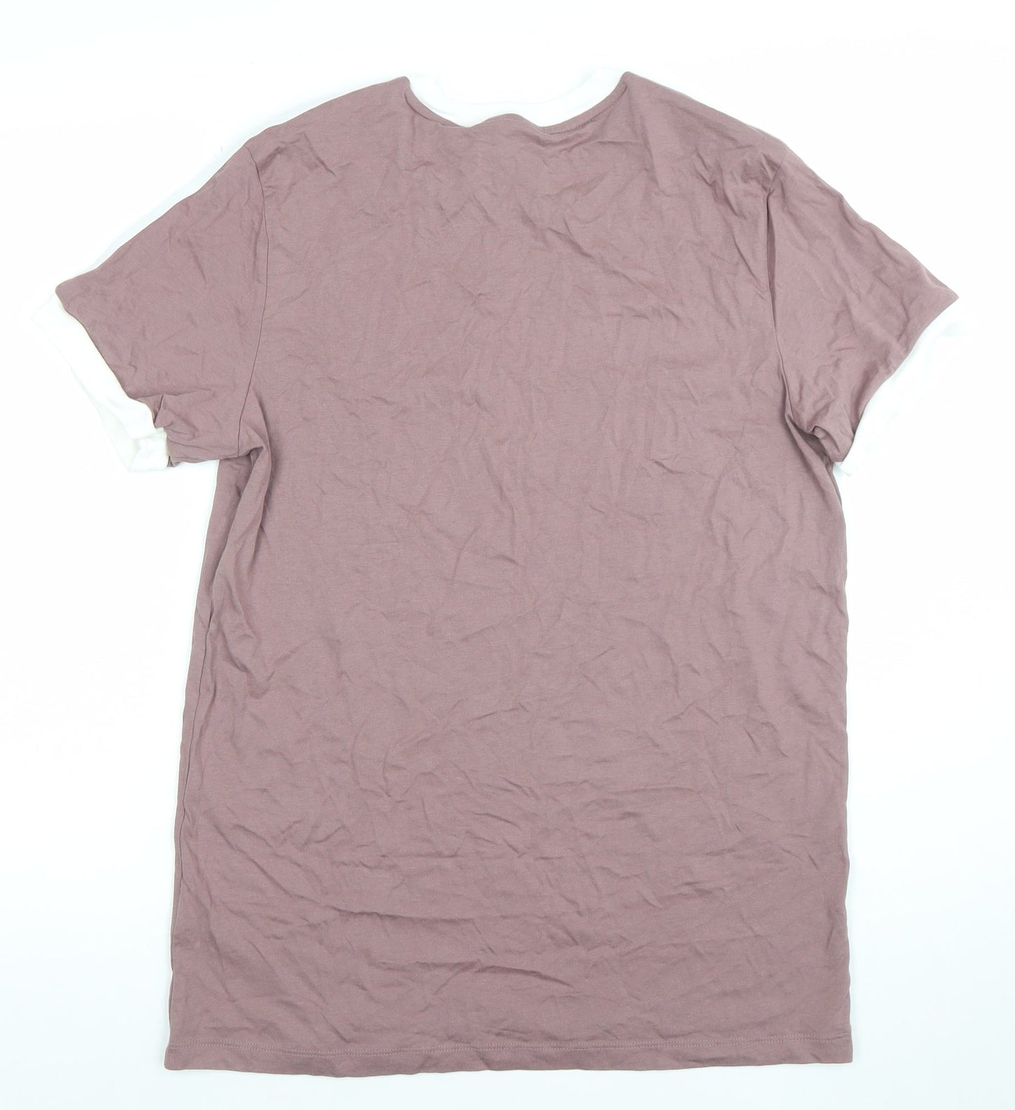 Adidas Men's Purple Short Sleeve Cotton Sports T-Shirt Size S