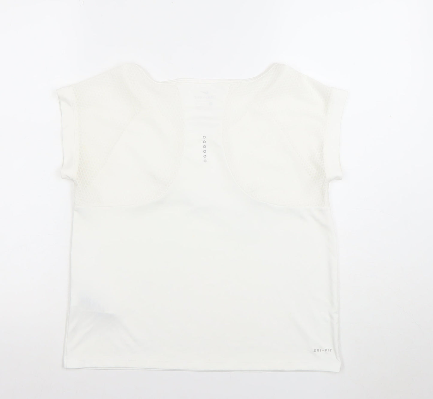 Nike Women’s White Dri-FIT Crew Neck Athletic T-Shirt Size M