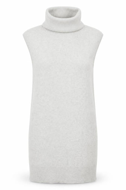 Phase Eight Women's Grey Wool Blend Roll Neck Jumper Dress Size S