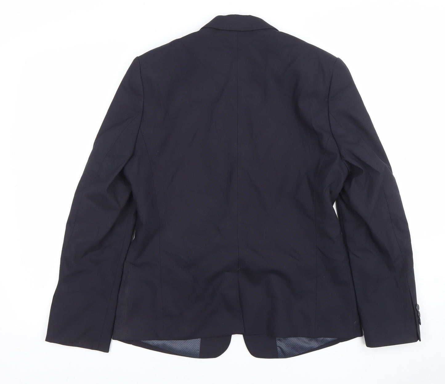 Brook Taverner Women's Black 12 Regular One-Button Blazer Jacket