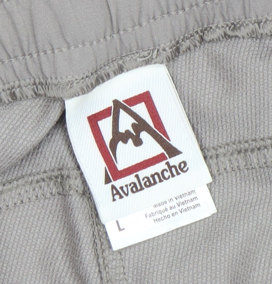 Avalanche Women Beige Cargo Trousers L Lightweight Polyester