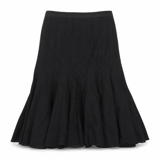 Apanage Women Black Size 12 Midi A-Line Chiffon Skirt