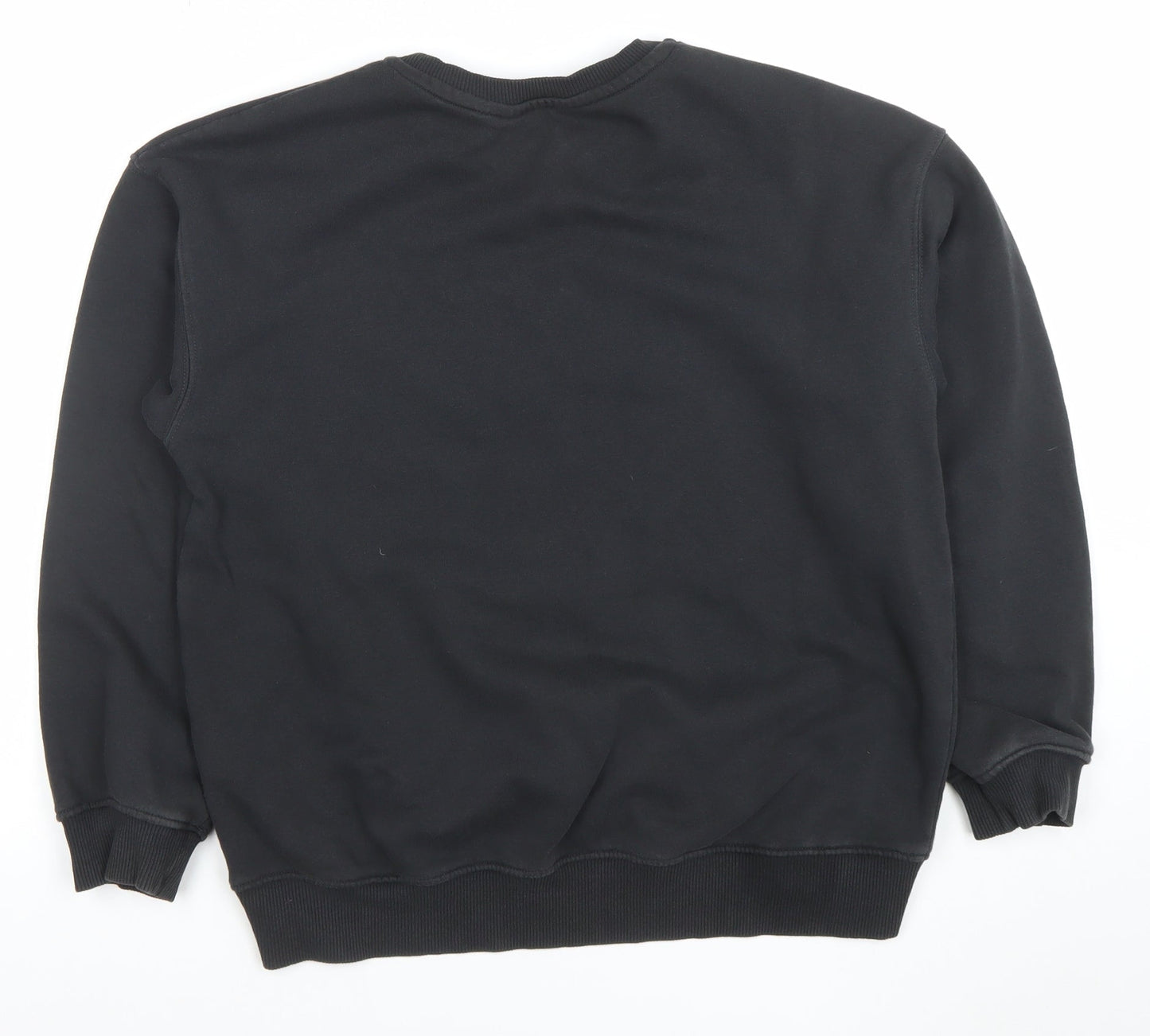 H&M Girls Black Lilo & Stitch Graphic Pullover Sweatshirt 10-12 Years