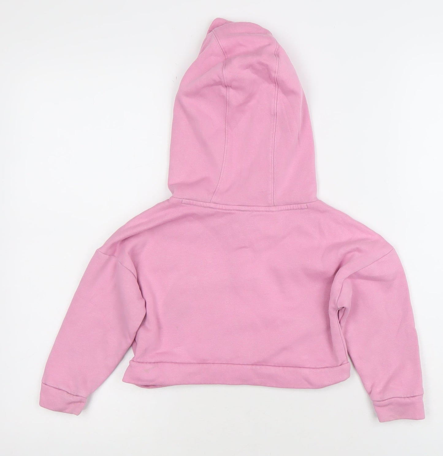 Adidas Girls Pink Pullover Hoodie 3-4 Years Logo Fleece All Seasons