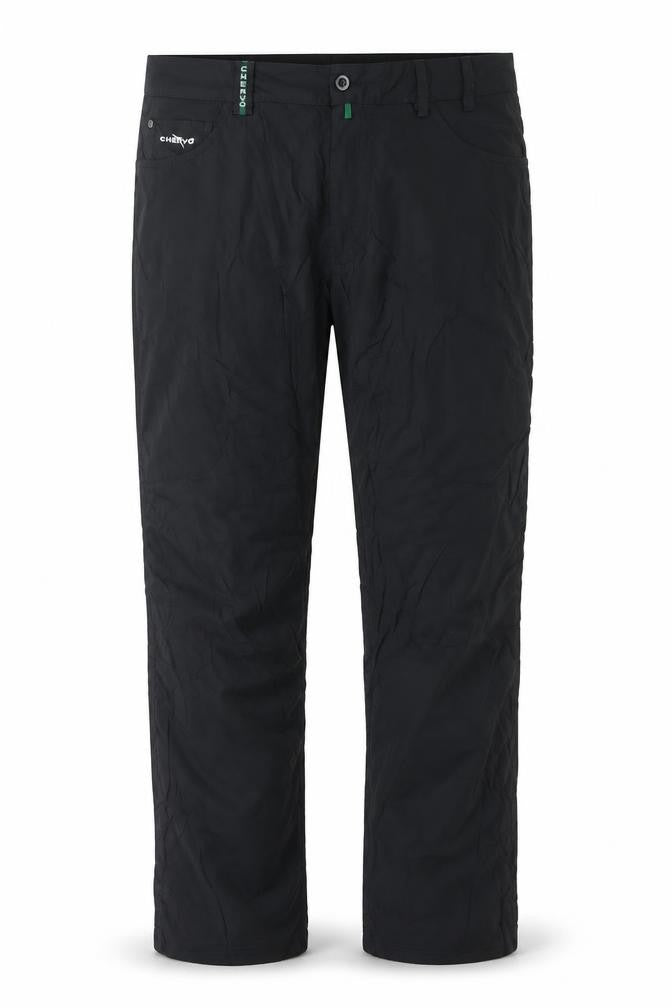 Chervo Mens Black Lightweight Polyamide Sports Trousers Size 48