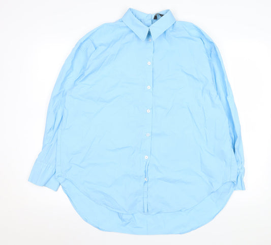 Zara Men Blue XS Regular Fit Long Sleeve Dress Shirt