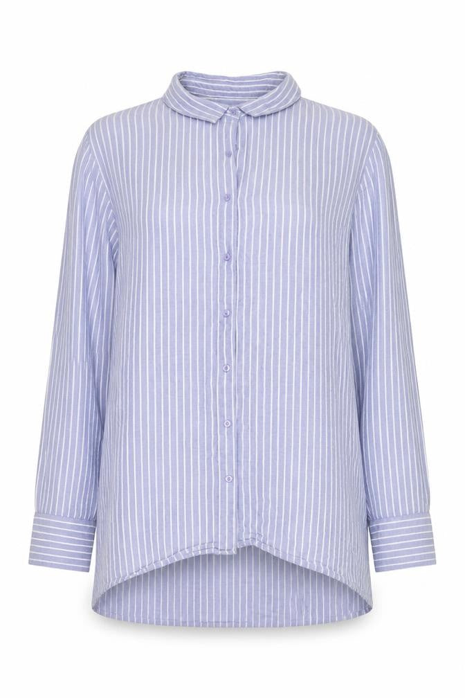 Cotton On Men Blue Striped Long Sleeve Button-Up Shirt XS