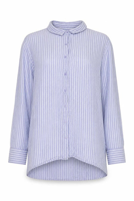 Cotton On Men Blue Striped Long Sleeve Button-Up Shirt XS