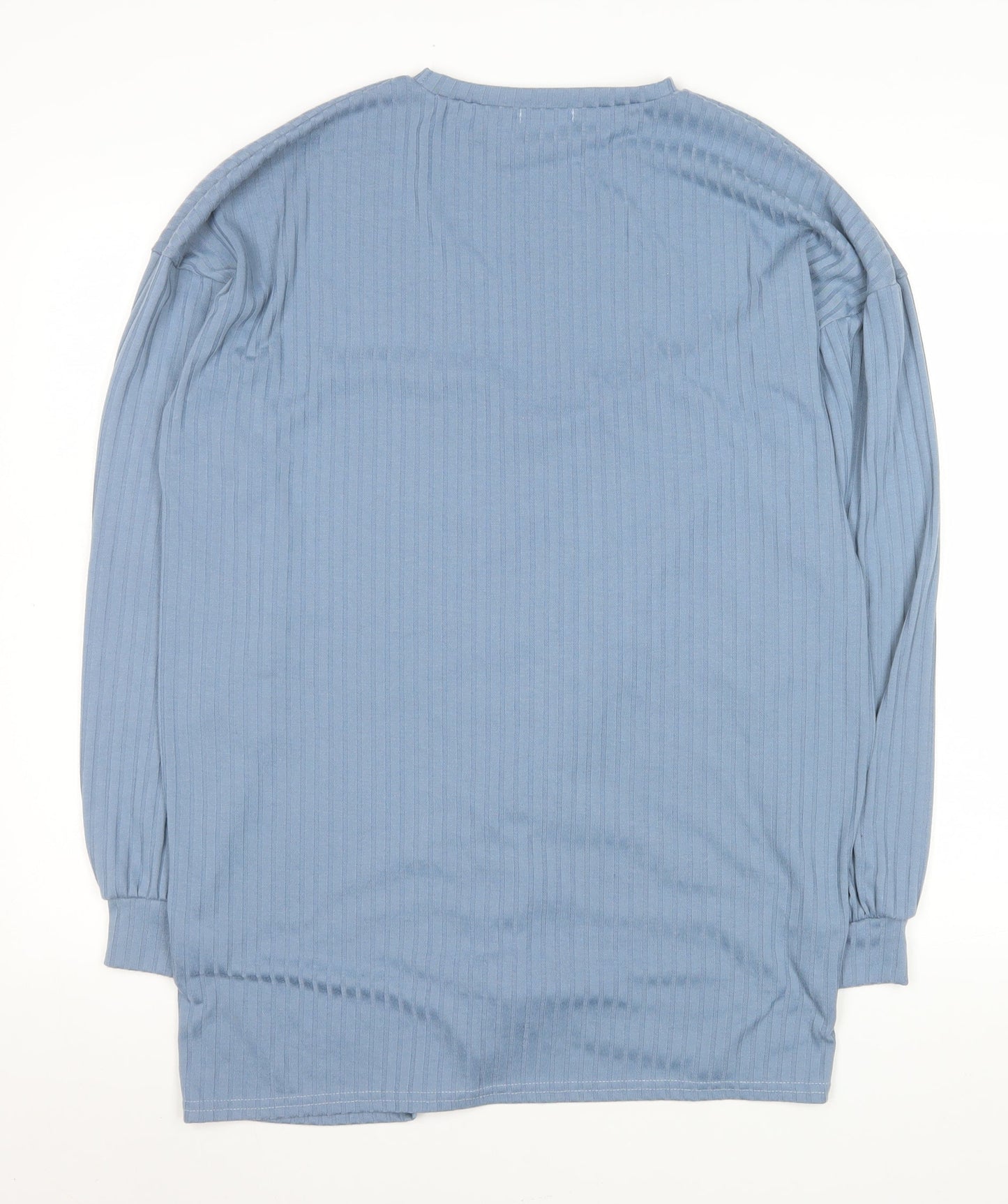 Boohoo Women Blue Long Sleeve T-Shirt Dress Size 10