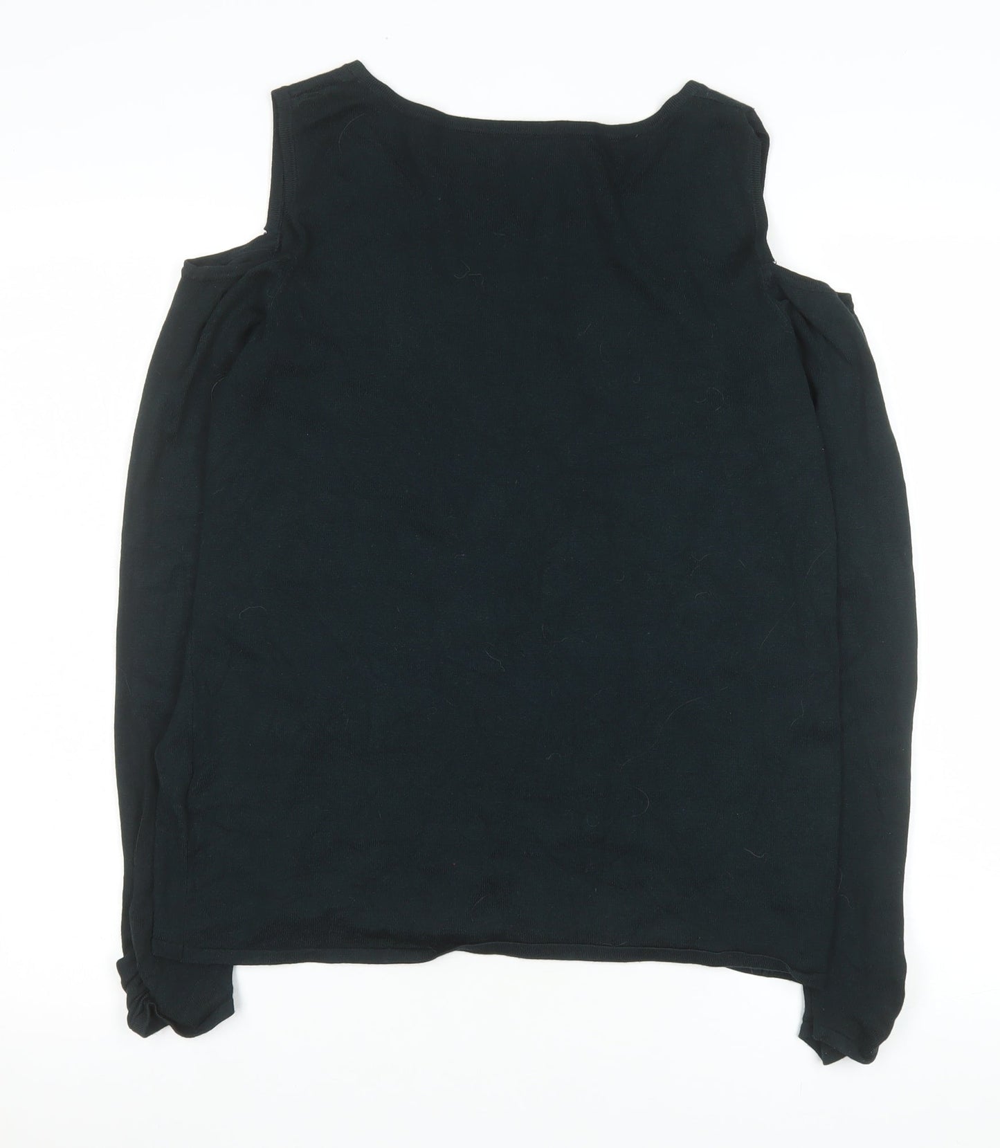 Phase Eight Womens Black Cold Shoulder Long Sleeve Blouse UK 18