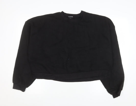 PrettyLittleThing Womens Black Medium Pullover Sweatshirt