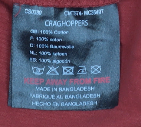 Craghoppers Discovery Adventures Red Graphic Men's M T-Shirt