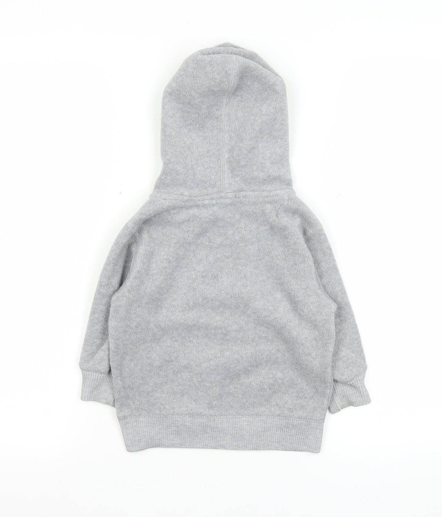 GAP Baby Toddler Grey Hooded Fleece Jacket 24 Months Unisex