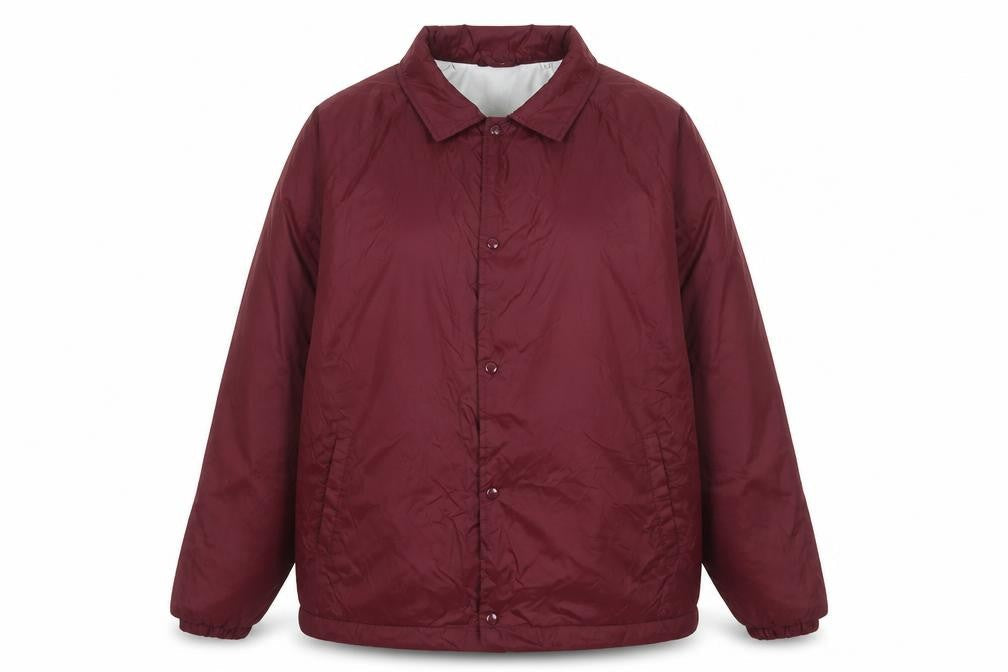 Push Women’s Red Polyester Button Up Casual Jacket XL