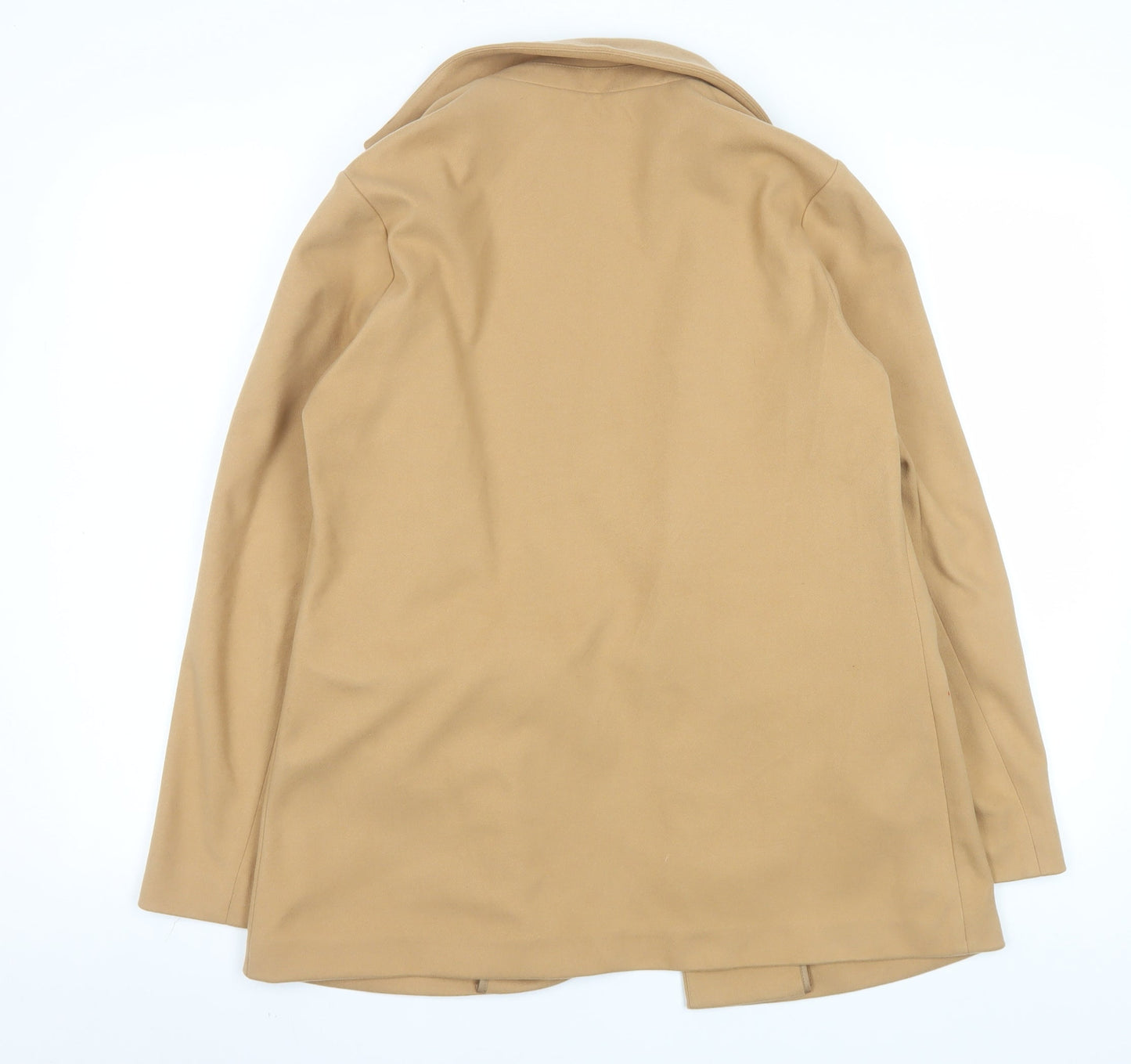 F&F Women’s Beige Blazer Jacket Size 10 Regular Fit Lined Classic Style