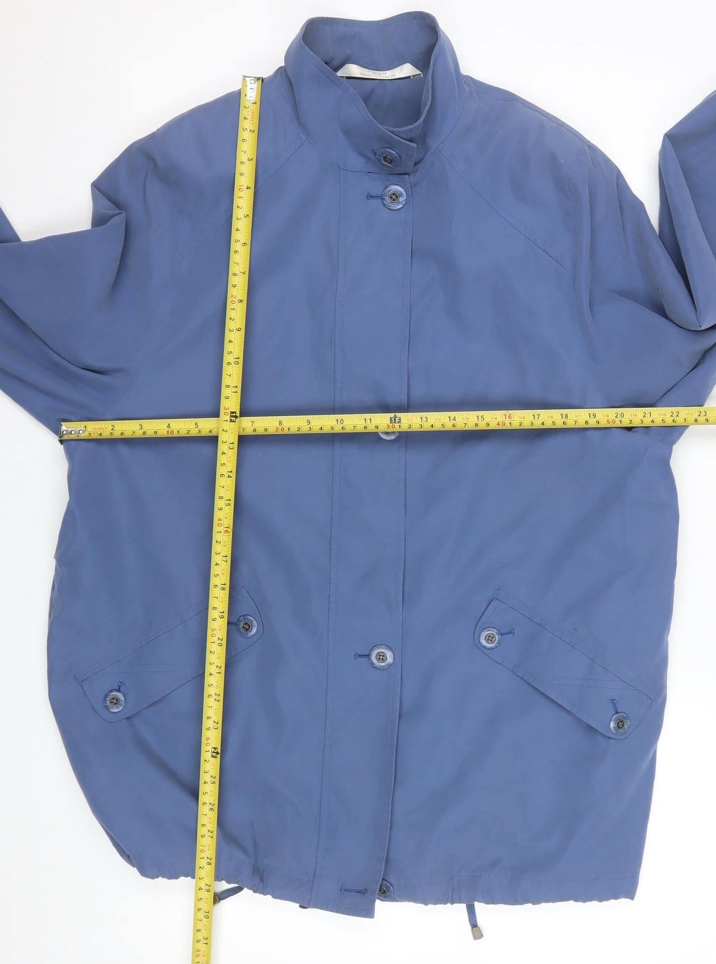 Marks and Spencer Women Blue Petite Size 12 Parka Jacket