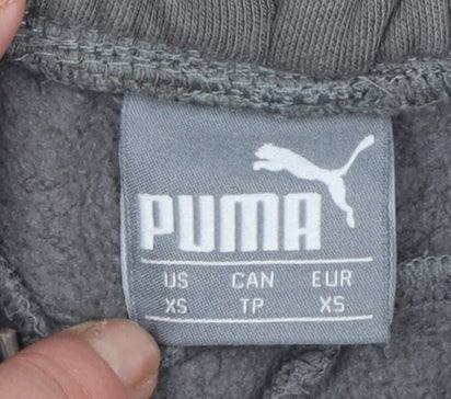 Puma Womens Grey XS Jogger Trousers with Logo Sports Casual