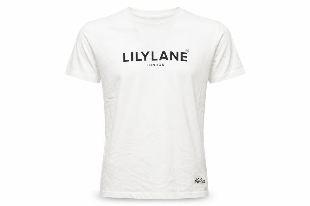 LilyLane London Men's White Cotton Crew Neck T-Shirt Size M
