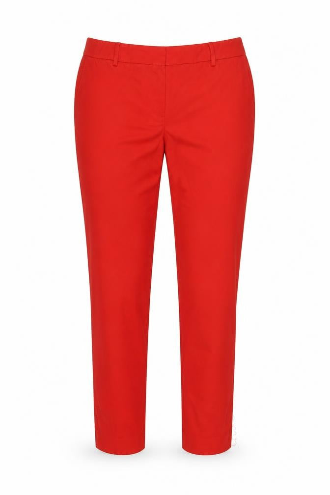 Next Women’s Red Ankle Trousers Size 12 Regular Polyester Blend