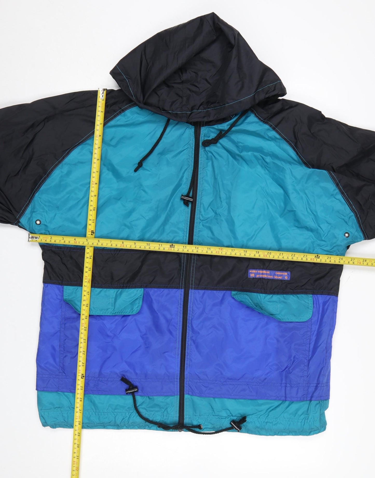 Marcel Clair Men’s Blue Colour Block Windbreaker Jacket M