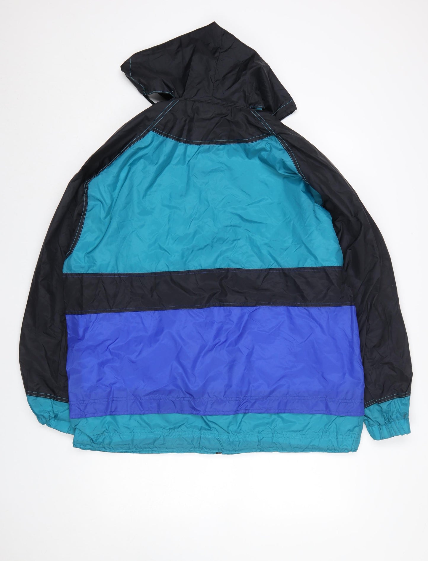 Marcel Clair Men’s Blue Colour Block Windbreaker Jacket M