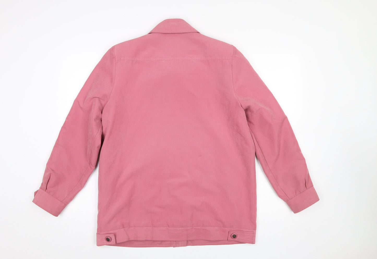 Klassik Women Pink Size 12 Mid-Length Button Coat Polyester Nylon