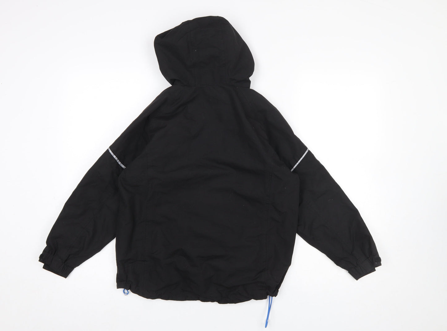 Granite Outdoors Boys Black Hooded Waterproof Rain Coat 9-10 Years