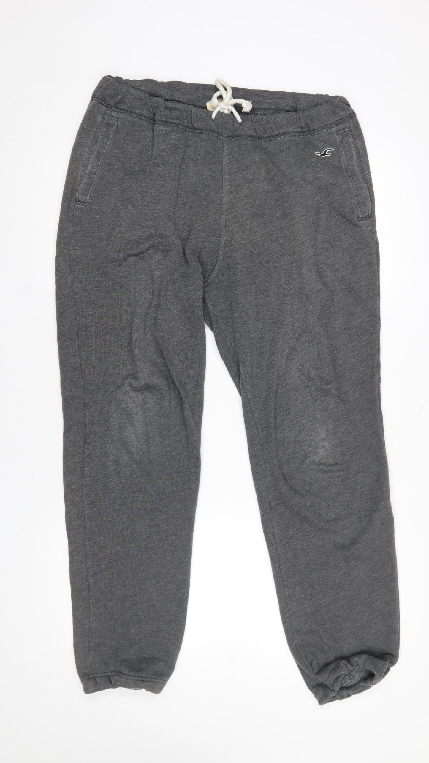 Hollister Men’s Grey Regular Fit Sweatpants M Tapered Leg Casual
