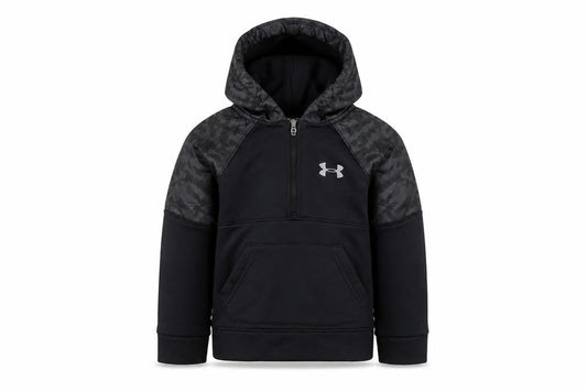 Under Armour Boys Black 3-4 Years Pullover Hoodie with Camouflage Detail